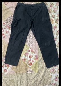 Cargo Military Black Washed 6 Pocket