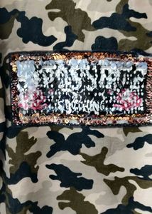 AN ARMY PRINT SWEATSHIRT BY DEAL JEANS