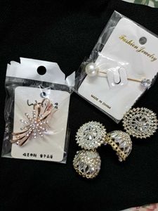 Jhumka And Brooch