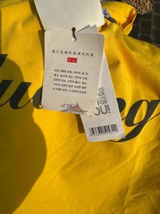 Yellow Oversized tshirt M L size