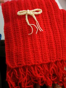 Handmade Mikasa Crochet Scarf