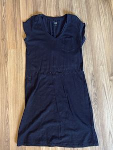 GAP Navy V-Neck T-Shirt Dress