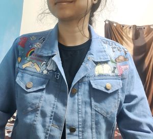 TAYLOR SWIFT ALBUMS INSPIRED HANDPAINTED DENIM