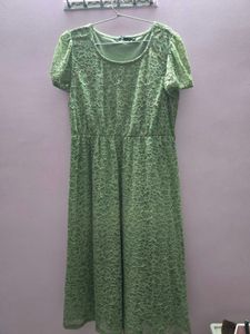 Fig Green Lace Dress