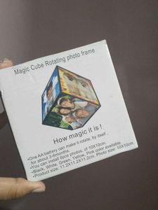 Magic Cube Rotating Photo Frame