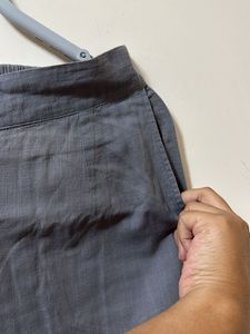 IndoRaga Grey Linen Cotton Trouser