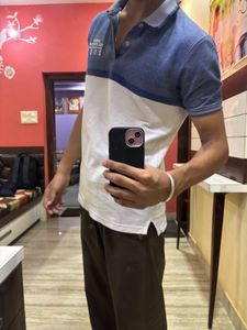 Vintage-Style Two-Tone Polo