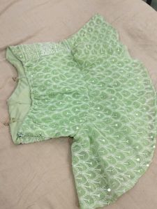 Light Green Top ..indo Western  Top