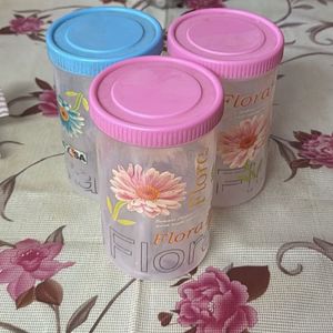 Set Of 3 1000ml Containers