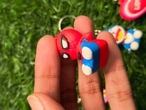 Pack Of 10 Premium Quality Silicon Key Chain