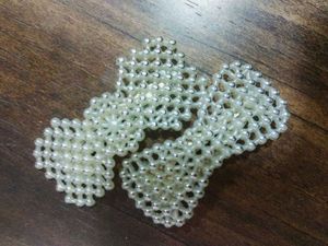 Pearl Bow Hair Clips (Set of 2)