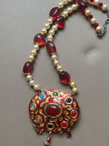 Handmade Meena Necklace