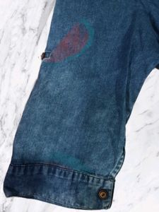 Denim  colour Tunic Top