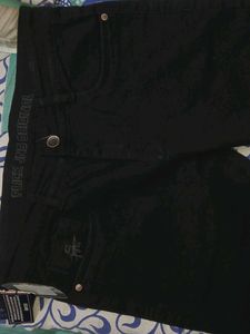 Dark Black Slim Fit Denim Jeans