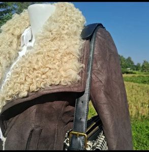 Brown Faux Shearling Jacket