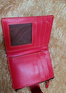 Women Red Wallet