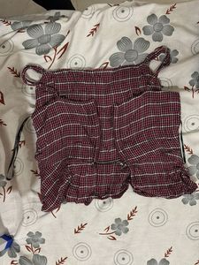 Cute Plaid Crop Top
