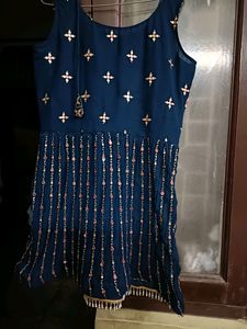 Heavy Party Wear Dhoti Suit In L Size