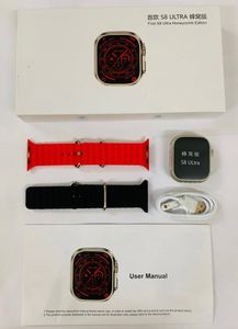 4G Smartwatch S8 Ultra (black And Red Strap)