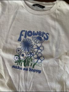 Flowers Graphic Print Tee
