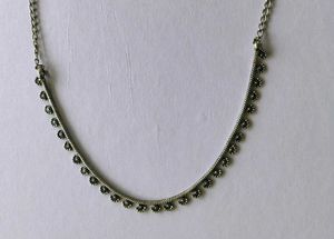 Black Metal Single Piece Necklace