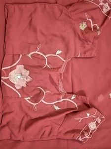 A Beautiful Embroidery Saree
