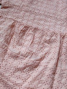 Peach Schiffli Top 💖