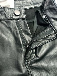 Black Faux Leather Skinny Pants