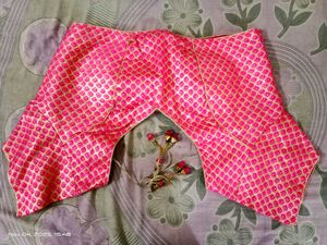 Pink Brocade Blouse