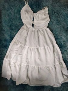 White Cutout Dress