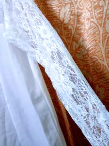 Transparent White Net Sleeves Kurti 🤍