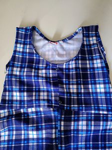 Blue Chex Girls  Top