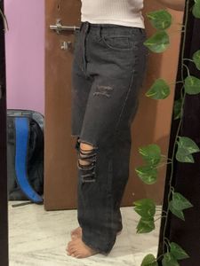 Ripped Flared Jeans