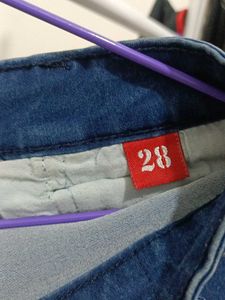 Denim Pencil Skirt