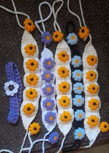 Crochet Flower Hair Accessories