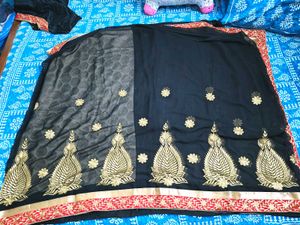Designer Saree Blouse Combo