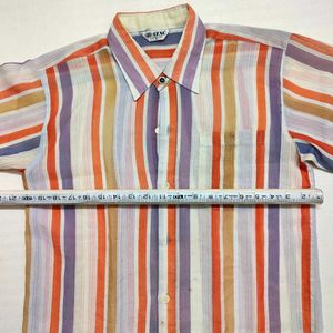 Striped Short Sleeve Casual Shirt