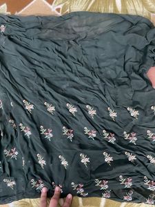 Embroidered Green Kurta