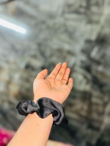 Silk Satin Scrunchies Five