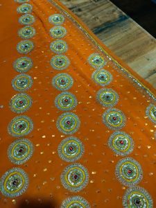 heavy handwork  saree