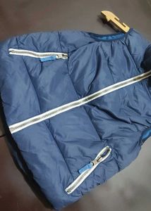 Navy Blue Winter Cut Sleeve Jacket 4-5 Year Boy