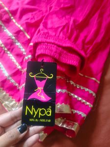 Pink Ethnic Maxi Skirt