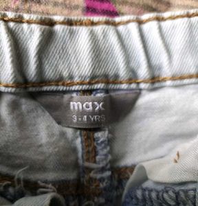 Baby Girl Frock Jean Age 2 To 4 Years