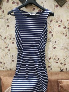 Women Bodycon Striped Dress