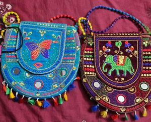 Two Sling bag with mobile pouch