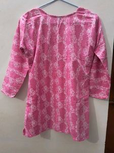 Pink Floral Kurta