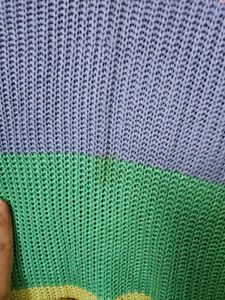Pastel Striped Knit Sweater