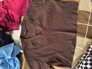 FYK Square Brown Ribbed Crop Top