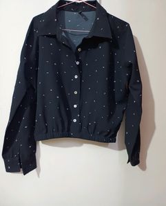 Crop Black Shirt