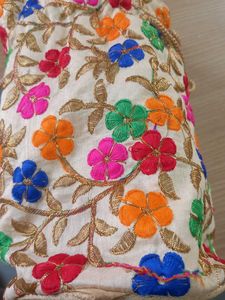 Floral Embroidered Potli Bag